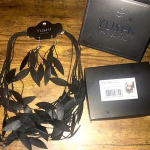 Necklace and earrings set from Yuchi